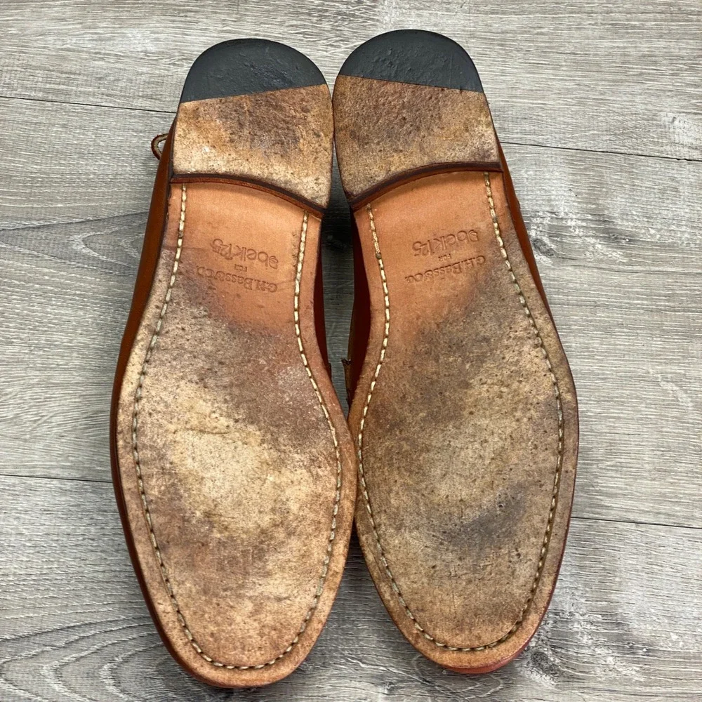 GH Bass Weejuns Penny Loafers Mens 11.5 D Brown Leather Belk 125 Anniversary